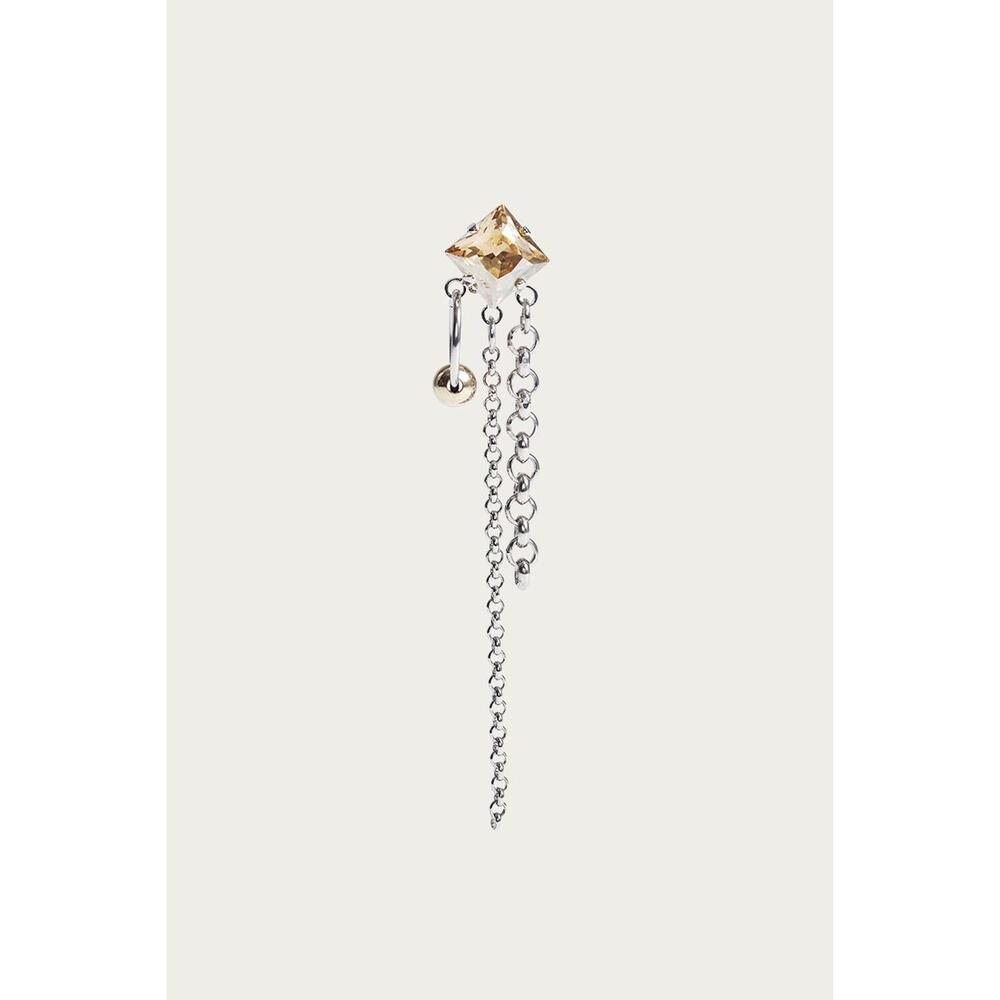NEW JUSTINE CLENQUET dean earring in silver